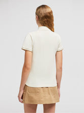 Moncler White Logo Patch Cotton Polo Shirt