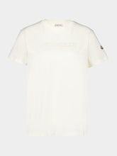 Moncler Ivory Tonal Logo T-Shirt
