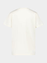 Moncler Ivory Tonal Logo T-Shirt