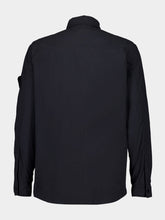 Stone Island Black Ghost Nylon Button-Up Shirt
