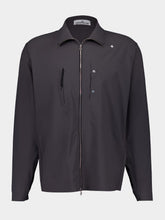 Stone Island Lead Grey Bi-Stretch Nylon Tela Overshirt