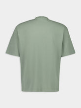 Sage Green Combed Organic Cotton Jersey T-Shirt | PDP - Fashion Clinic