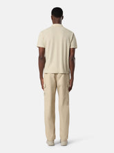 Stone Island Beige Cotton Crepe Jersey Polo Shirt