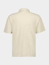 Stone Island Beige Cotton Crepe Jersey Polo Shirt