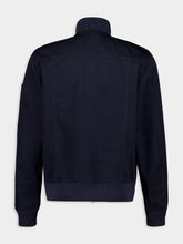 Stone Island Navy Blue Cotton Bomber Jacket
