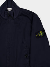 Stone Island Navy Blue Cotton Bomber Jacket