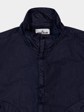 Stone Island Navy Blue High-Neck Nylon Jacket