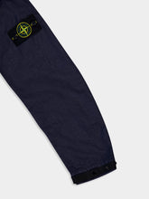 Stone Island Navy Blue High-Neck Nylon Jacket