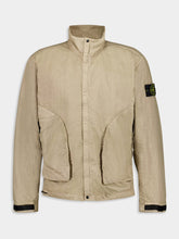 Stone Island Brown High-Neck Nylon Jacket