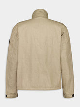 Stone Island Brown High-Neck Nylon Jacket