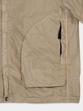 Stone Island Brown High-Neck Nylon Jacket