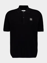 Stone Island Black Soft Organic Cotton Polo Shirt