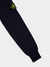 Stone Island Navy Blue Compass Patch Crewneck Jumper