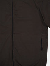 Stone Island Lead Grey Cotton Stretch Fleece Full Zip Sweatshirt