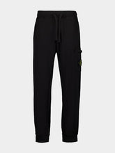 Stone Island Black Compass-Badge Pants