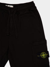 Stone Island Black Compass-Badge Pants