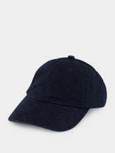 Stone Island Navy Blue Brushed Cotton Baseball Cap
