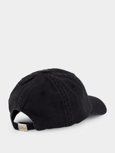 Black Brushed Cotton Baseball Cap