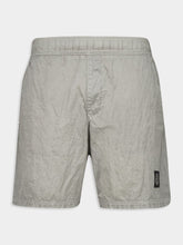 Pearl Grey Nylon Metal Swim Shorts | PDP - Fashion Clinic