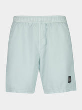 Grey Green Mid-Length Swim Trunks
