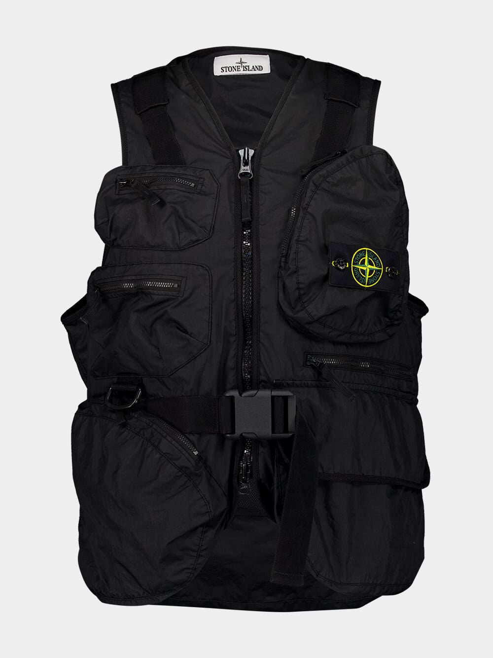 Clothing Stone Island Mens Body Warmer Stone Island Compass-patch - Main Image
