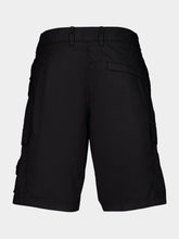 Black Stretch Cotton Cargo Bermuda Shorts | PDP - Fashion Clinic