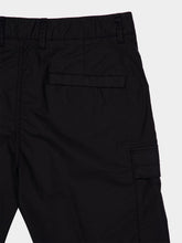 Black Stretch Cotton Cargo Bermuda Shorts | PDP - Fashion Clinic