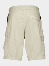 Stone Island Sand Beige Stretch Cotton Cargo Bermuda Shorts