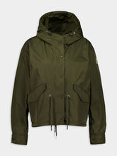 Moncler Olive Green Noizay Hooded Parka Jacket