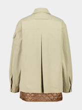 Moncler Beige Felci Padded Cotton Shirt Jacket