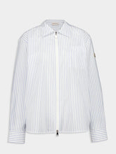 Moncler Blue Striped Long Sleeve Shirt