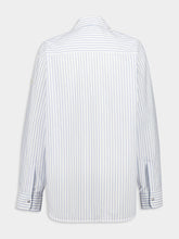 Moncler Blue Striped Long Sleeve Shirt