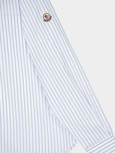 Moncler Blue Striped Long Sleeve Shirt