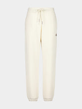 Moncler Natural Cotton Fleece Logo Track Pants