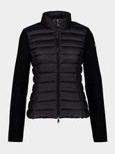 Moncler Black Padded Wool Zip-Up Cardigan
