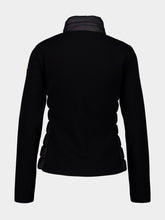 Moncler Black Padded Wool Zip-Up Cardigan