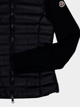 Moncler Black Padded Wool Zip-Up Cardigan