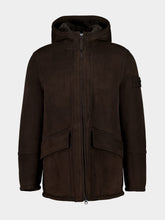 Stone Island Dark Brown Shearling Ghost Jacket