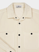 Stone Island Ivory Corduroy Organic Cotton Overshirt