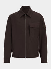 Stone Island Dark Brown Long-Sleeve Overshirt
