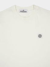 Stone Island Combed Organic Cotton Jersey T-Shirt in Ivory