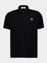 Stone Island Black Organic Cotton Polo Shirt
