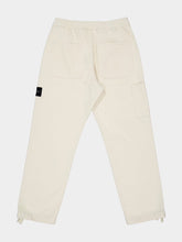 Stone Island Ivory Recycled Cotton Gabardine Trousers
