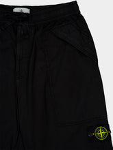 Stone Island Black Relaxed Fit Trousers with Logo