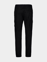 Stone Island Black Supima Cotton Cargo Trousers