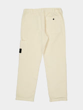 Stone Island Ivory Organic Cotton Corduroy Trousers