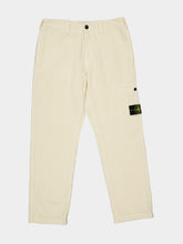 Stone Island Ivory Organic Cotton Corduroy Trousers