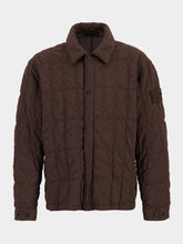 Stone Island Dark Brown Quilted Zip Jacket