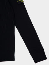 Stone Island Black Full Rib RWS Wool Jumper
