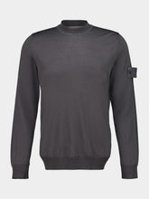 Stone Island Dark Grey Wool Ghost Crewneck Jumper